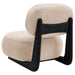 Duffie Upholstered Armless Accent Chair Camel - Walo Furniture