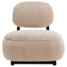 Duffie Upholstered Armless Accent Chair Camel - Walo Furniture