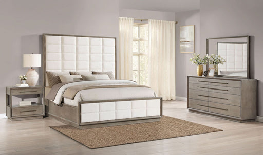 Durango 4 - piece California King Bedroom Set Taupe Oak - Walo Furniture