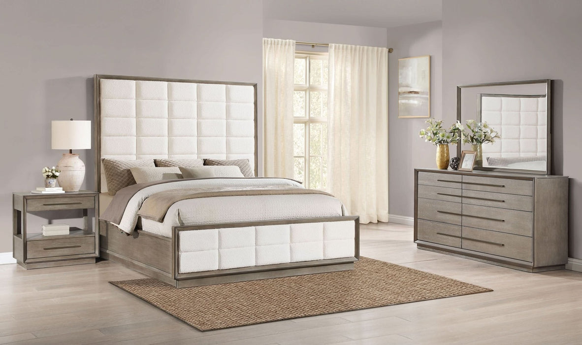 Durango 4 - piece Queen Bedroom Set Taupe Oak - Walo Furniture