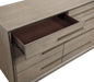 Durango 8 - drawer Dresser and Mirror Taupe Oak - Walo Furniture