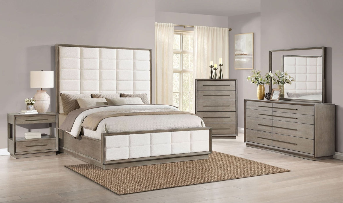 Durango 8 - drawer Dresser and Mirror Taupe Oak - Walo Furniture