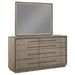 Durango 8 - drawer Dresser and Mirror Taupe Oak - Walo Furniture