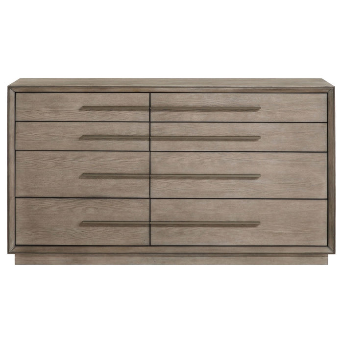 Durango 8 - drawer Dresser Taupe Oak - Walo Furniture