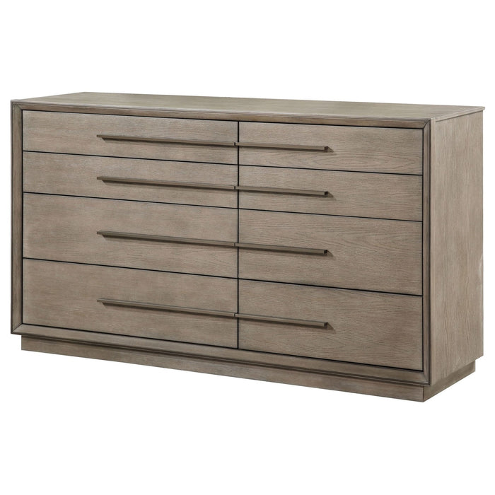 Durango 8 - drawer Dresser Taupe Oak - Walo Furniture