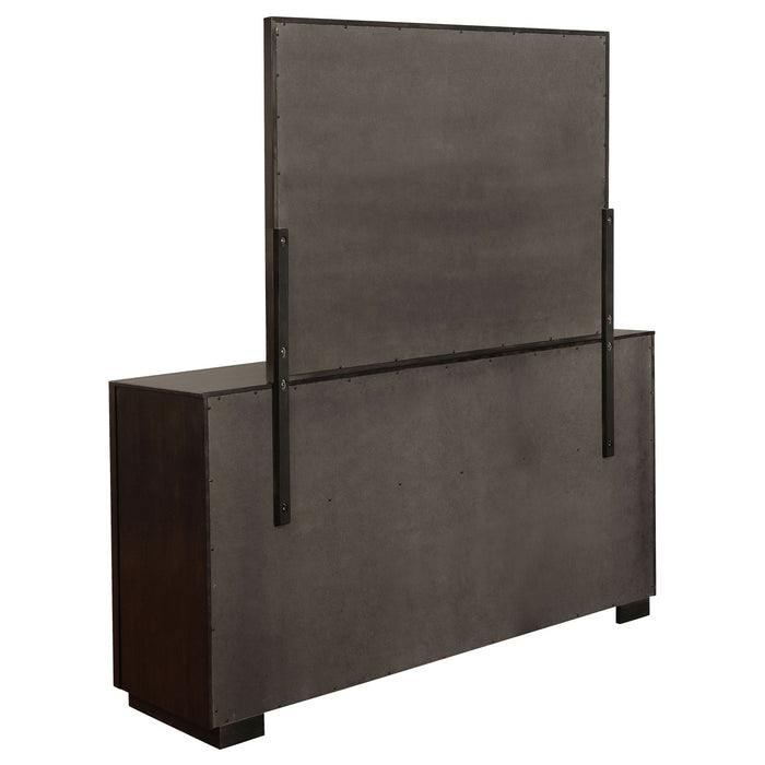 Durango 8 - drawer Dresser with Mirror Smoked Peppercorn - Walo Furniture