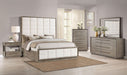 Durango 80 - inch Eastern King Panel Bed Taupe Oak - Walo Furniture