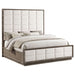 Durango 80 - inch Queen Panel Bed Taupe Oak - Walo Furniture