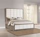 Durango 80 - inch Queen Panel Bed Taupe Oak - Walo Furniture