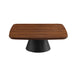 Eason 2 - piece Coffee Table Set Walnut and Black - Walo Furniture