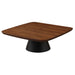 Eason 2 - piece Coffee Table Set Walnut and Black - Walo Furniture