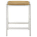 Edgeworth Wood Backless Counter Stool White (Set of 2) - Walo Furniture