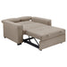 Edith Upholstered Convertible Sleeper Sofa Bed Beige - Walo Furniture