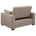 Edith Upholstered Convertible Sleeper Sofa Bed Beige - Walo Furniture