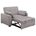 Edith Upholstered Convertible Sleeper Sofa Bed Grey - Walo Furniture