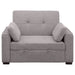 Edith Upholstered Convertible Sleeper Sofa Bed Grey - Walo Furniture