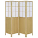 Edwards 4 - Panel Room Divider Folding Shoji Screen Natural - Walo Furniture