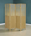 Edwards 4 - Panel Room Divider Folding Shoji Screen Natural - Walo Furniture