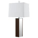 Elena 30 - inch Square Tapered Mirrored Table Lamp Brown - Walo Furniture