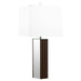 Elena 30 - inch Square Tapered Mirrored Table Lamp Brown - Walo Furniture