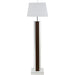 Elena 67 - inch Square Tapered Mirrored Floor Lamp Brown - Walo Furniture