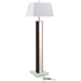 Elena 67 - inch Square Tapered Mirrored Floor Lamp Brown - Walo Furniture