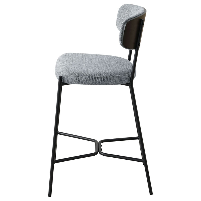 Elison Counter Height Bar Stool Grey (Set of 2) - Walo Furniture