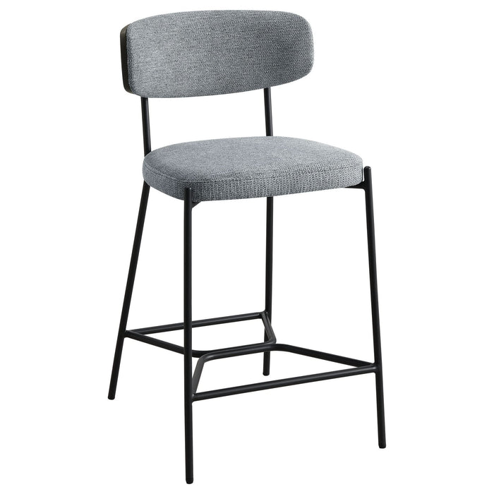 Elison Counter Height Bar Stool Grey (Set of 2) - Walo Furniture