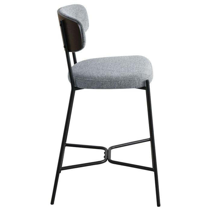 Elison Counter Height Bar Stool Grey (Set of 2) - Walo Furniture