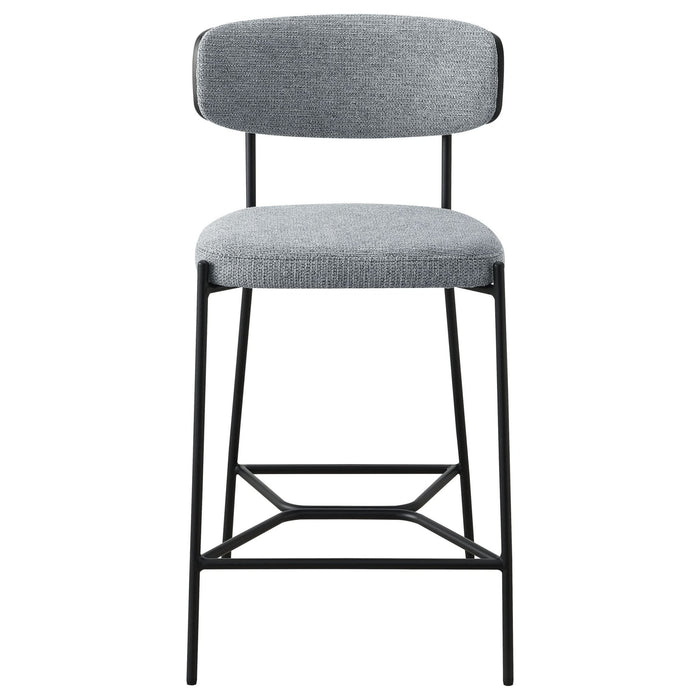 Elison Counter Height Bar Stool Grey (Set of 2) - Walo Furniture