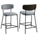 Elison Counter Height Bar Stool Grey (Set of 2) - Walo Furniture