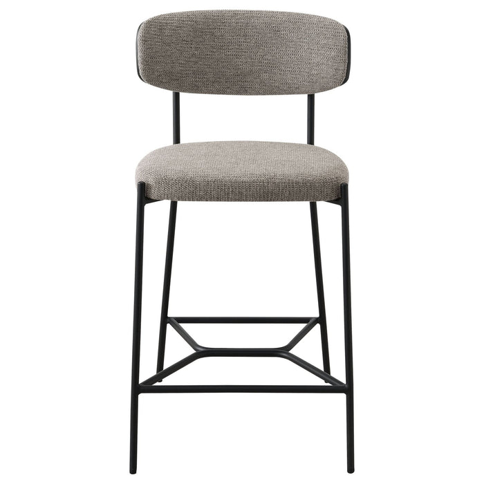 Elison Counter Height Bar Stool Light Brown (Set of 2) - Walo Furniture