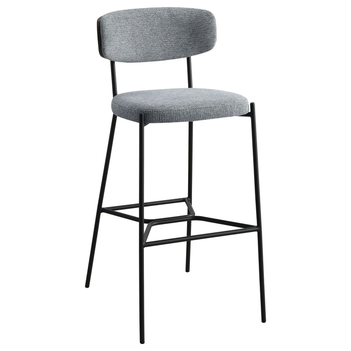 Elison Pub Height Bar Stool Grey (Set of 2) - Walo Furniture