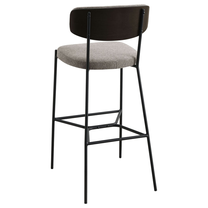 Elison Pub Height Bar Stool Light Brown (Set of 2) - Walo Furniture