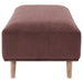 Elizabeth Corduroy Upholstered Ottoman Wine Red - Walo Furniture