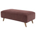 Elizabeth Corduroy Upholstered Ottoman Wine Red - Walo Furniture