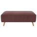 Elizabeth Corduroy Upholstered Ottoman Wine Red - Walo Furniture