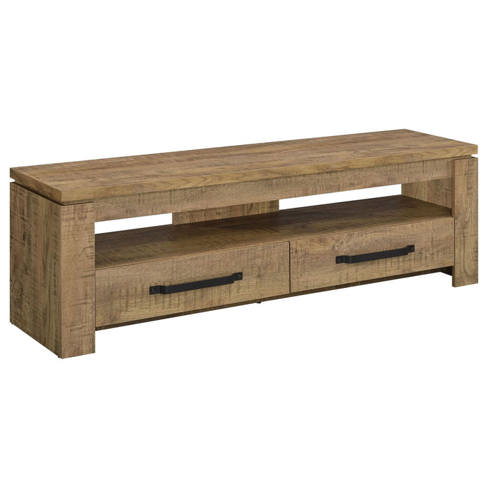 Elkton 2 - drawer Engineered Wood 59" TV Stand Mango - Walo Furniture