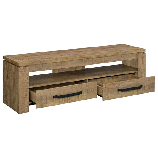 Elkton 2 - drawer Engineered Wood 59" TV Stand Mango - Walo Furniture