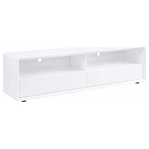 Ellice 71 - inch TV Stand Media Console White - Walo Furniture