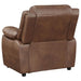 Ellington Upholstered Padded Arm Accent Chair Dark Brown - Walo Furniture