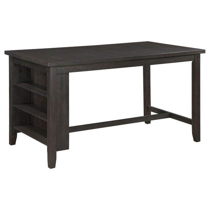 Elliston 66 - inch Counter Height Dining Table Dark Grey - Walo Furniture