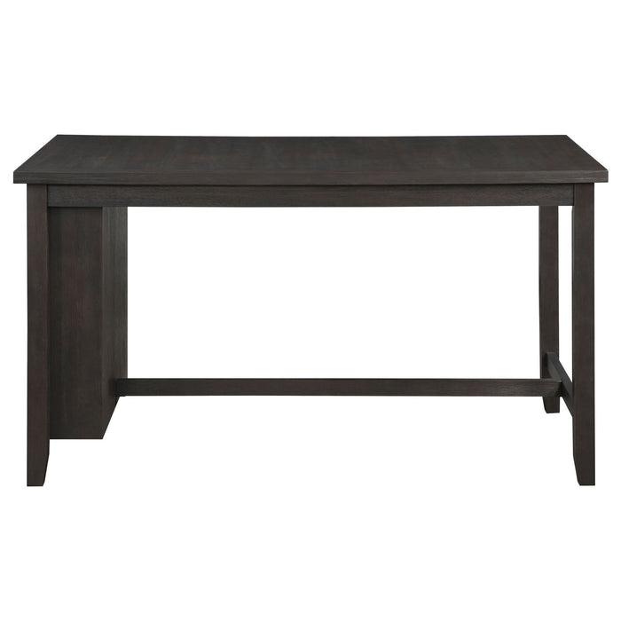 Elliston 66 - inch Counter Height Dining Table Dark Grey - Walo Furniture