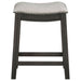 Elliston Backless Counter Stool Dark Grey (Set of 2) - Walo Furniture