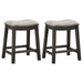 Elliston Backless Counter Stool Dark Grey (Set of 2) - Walo Furniture