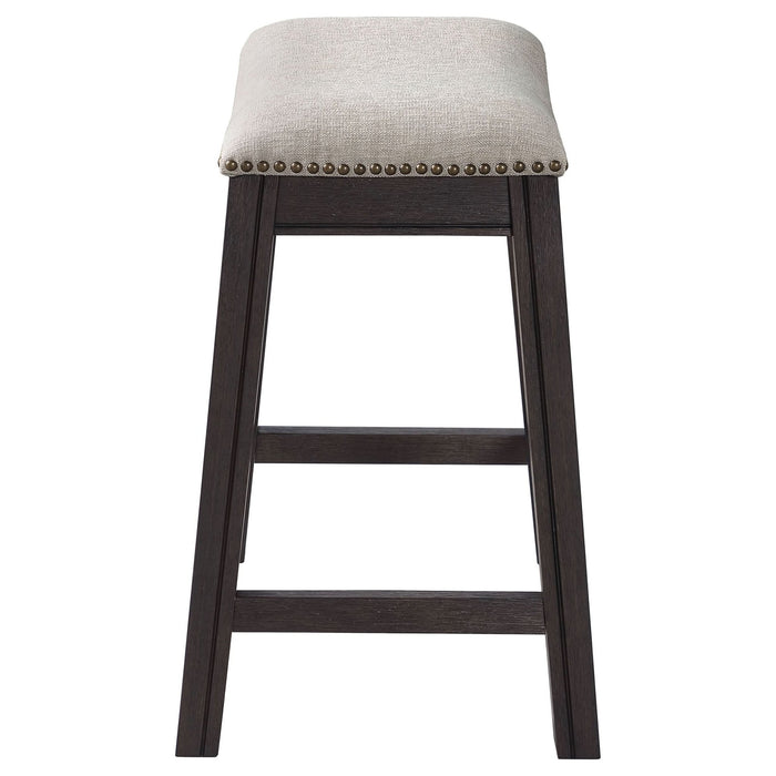 Elliston Backless Counter Stool Dark Grey (Set of 2) - Walo Furniture