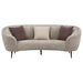 Ellorie 2 - piece Upholstered Curved Sofa Set Beige - Walo Furniture