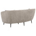 Ellorie Upholstered Channel Back Curved Loveseat Beige - Walo Furniture