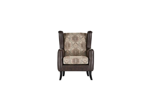 Elmbrook Upholstered Wingback Accent Club Chair Brown - Walo Furniture