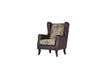 Elmbrook Upholstered Wingback Accent Club Chair Brown - Walo Furniture